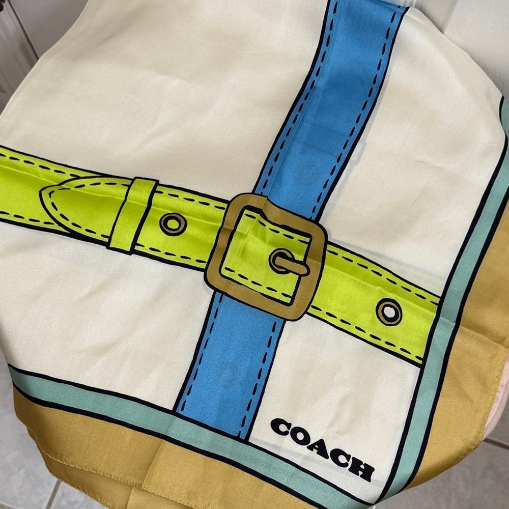 Coach Tromple Loeil Print Silk
Square Scarf - Picture 6 of 7